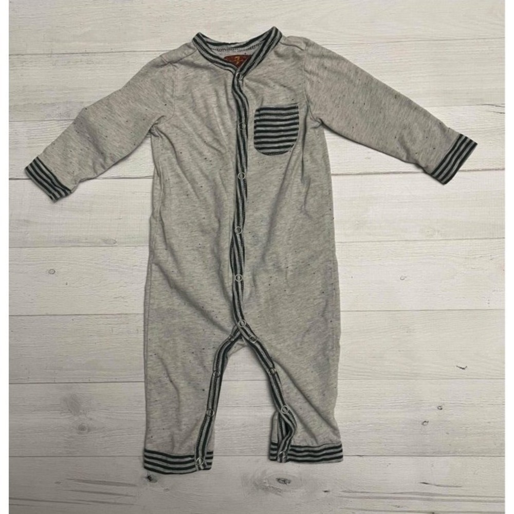 7 for all mankind baby romper one piece grey 3-6 months